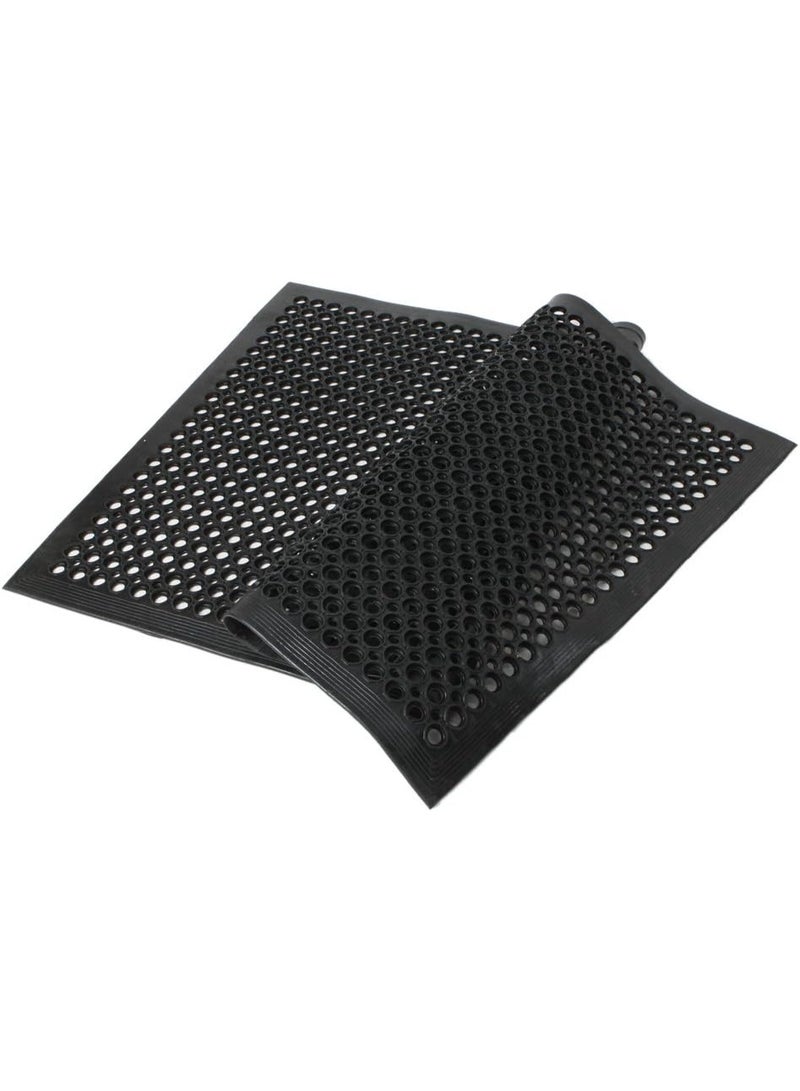 سجادة أرضية مطاطية شديدة التحمل، متعددة الاستخدامات، سميكة، بتصميم أصلي، مناسبة لمداخل الشقق، ردهات المباني، المكاتب، الحمامات، تصميم مانع للانزلاق، مقاس 40 × 60 سم - Image 2